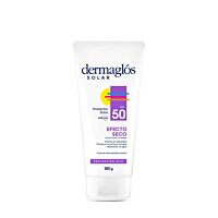 Protector Solar FPS50 Efecto Seco Dermaglós Solar X 180 Grs