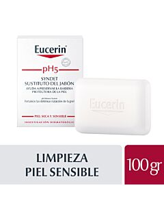 Ph5 Syndet Barra Facial Limpiadora Eucerin  x 100 Grs