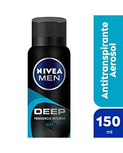 Desodorante en Aerosol Nivea Men Deep Beat x 150 Ml