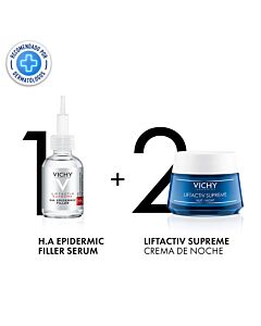 Rutina Cuidado Antiedad Liftactiv Serum Epidermic + Liftactiv Supreme Crema de Noche