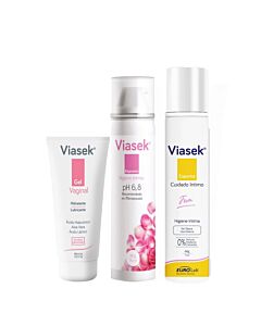Combo Viasek Cuidado Intimo + Espuma Higiene Intima Ph 6,8