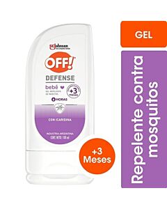 Repelente Mosquitos Defense Bebe Gel Off x 100 Ml