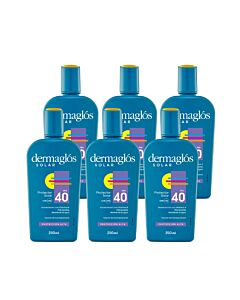 Combo Protector Solar Emulsion FPS 40 Dermaglos x 6 Unidades