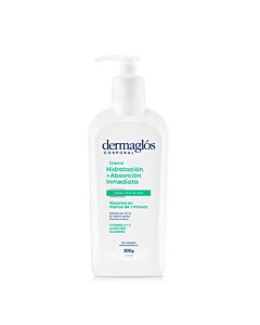 Crema Corporal  Hidratación Absorción Inmediata Dermaglós X 300ml