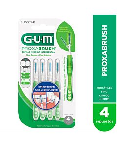 Cepillo Interdental Proxabrush Fino Cónico Gum 1414