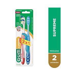 Cepillo Dental Gum Supreme Mediano 1396 2X1