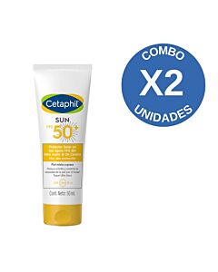 Combo  Protector Solar Sun Oil Control FPS50+ 50ml Cetaphil X 2 Unidades
