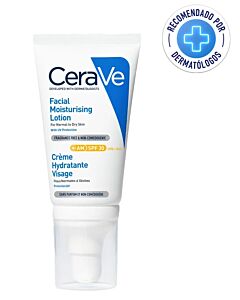 Loción Hidratante Rostro FPS 30 UVA/UBA Cerave x 52 Ml