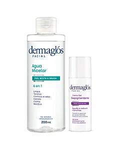  Combo Agua Micelar Mixta A Grasa + Despigmentante Dermaglos